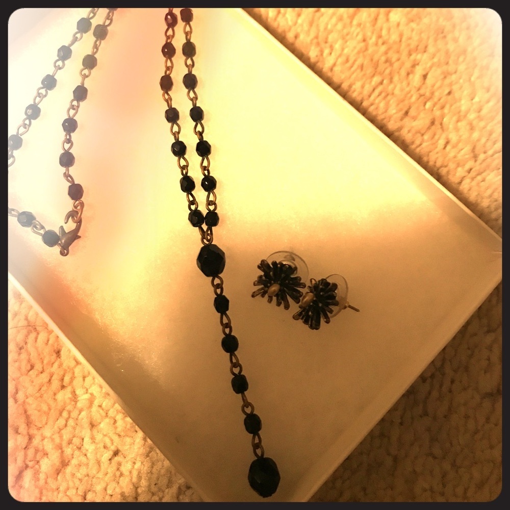 Earrings and necklace - selling together